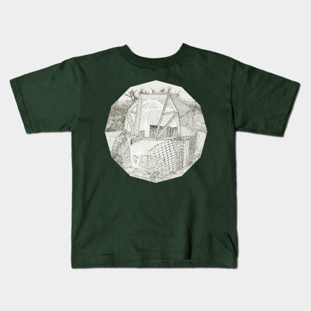 Dome Under Construction Kids T-Shirt by damonbostrom